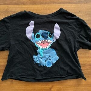Disney Black Tee with Blue Cartoon Character